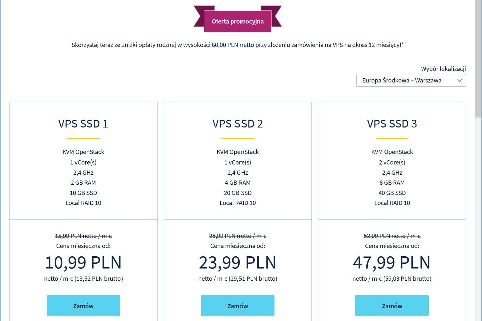 OVH - oferta VPS SSD