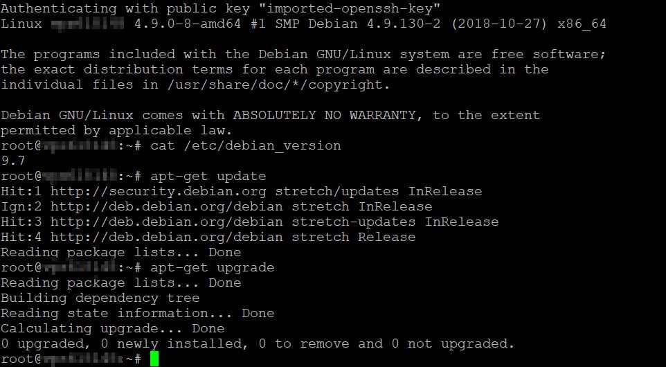 Debian apt-get upgrade