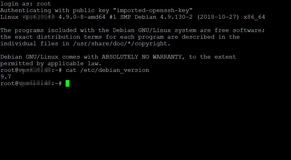 Debian sprawdzenie wersji